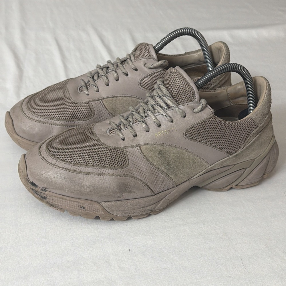 Axel Arigato Leather Tech Runner Lace Up Sneakers Size 10 Mens Gym Designer Shoe